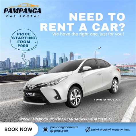 Car Rentals in Pampanga from $33/day .